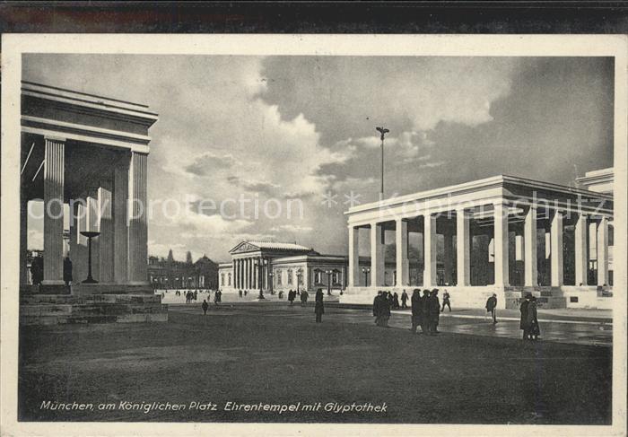 Muenchen Bayern Koeniglichen Platz Ehrentempel Glyptothek NZ4