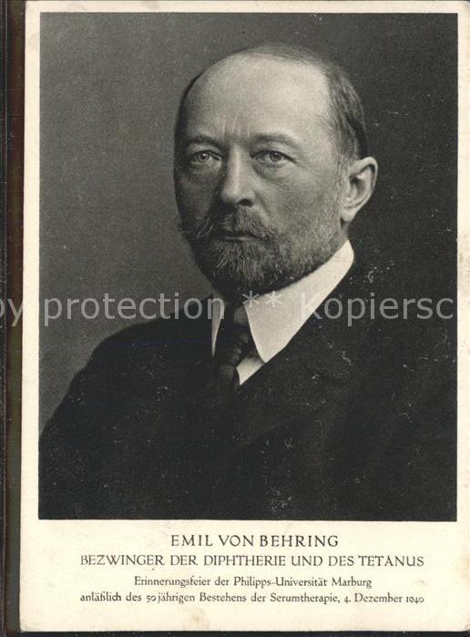 Persoenlichkeiten Emil von Behring Bezwinger Diphtherie T