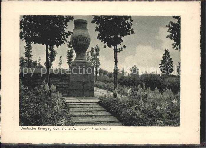Denkmal Deutsche Kriegsgräberstätte Avricourt-F