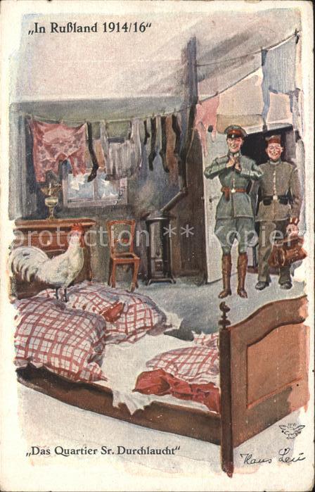Militaria WK1 In Russland Das Quartier Sr. Durchlauch