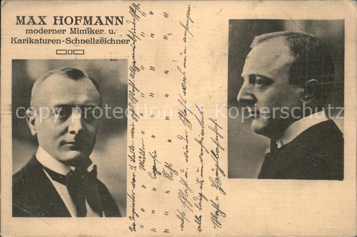 Humor Max Hofmann Mimiker Karikaturen-Schnell