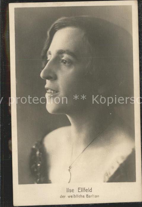 Theater Ilse Ellfeld weibliche Barlton Variete
