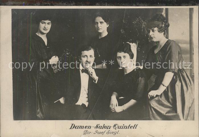Musikanten Damen-Salon-Quintett Dir. Josef Siegl