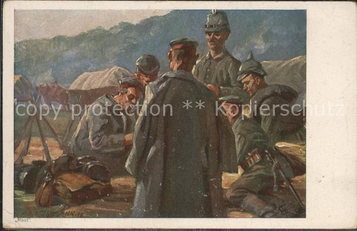 Kuenstlerkarte Rast Tiermann