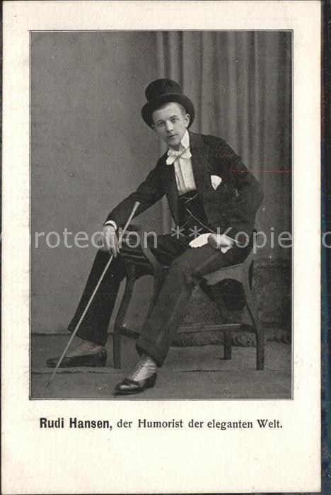 Humor Rudi Hansen Humorist eleganten Welt