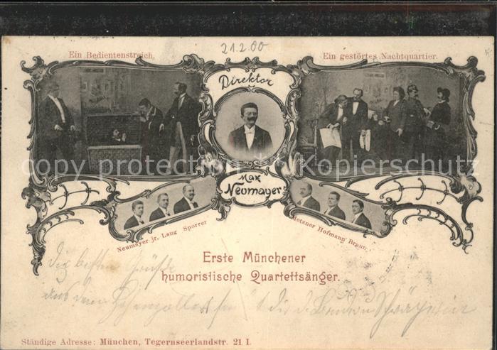 Humor Erster Münchner humoristische Quartetts