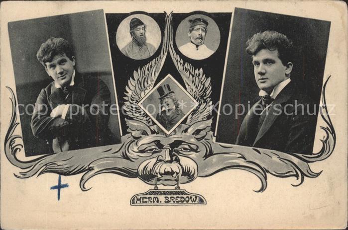 Humor Herm. Bredow Zylinder Humorist Theater