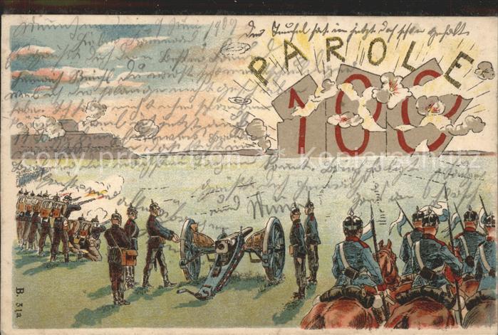 Militaria Parole Schlachtfeld Soldaten