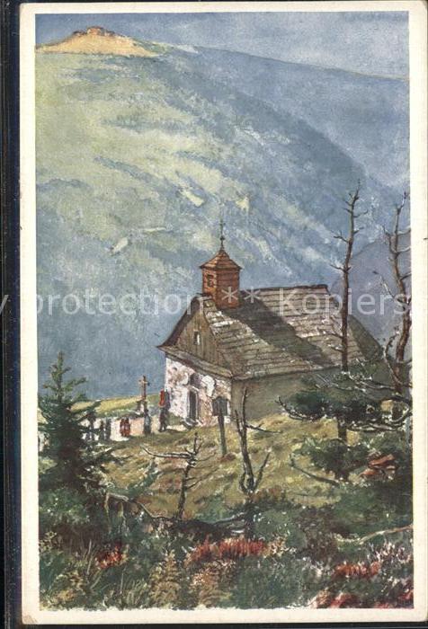 Kuenstlerkarte Kirche Deutscher Schulverein