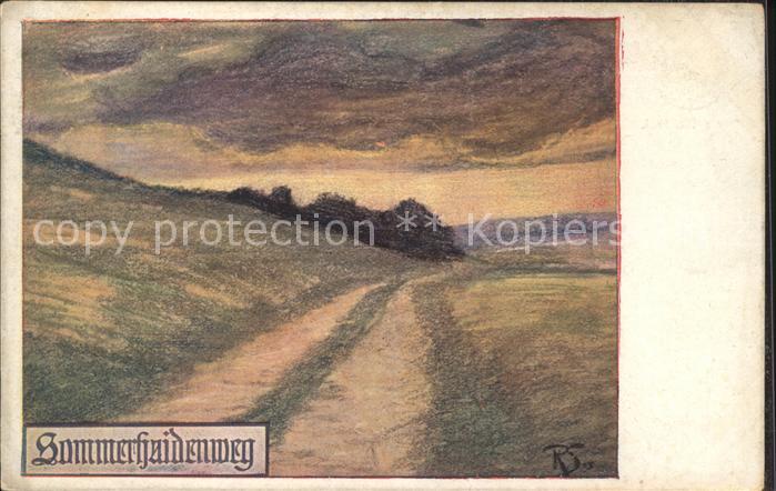 Kuenstlerkarte Sommerhaidenweg R. S.