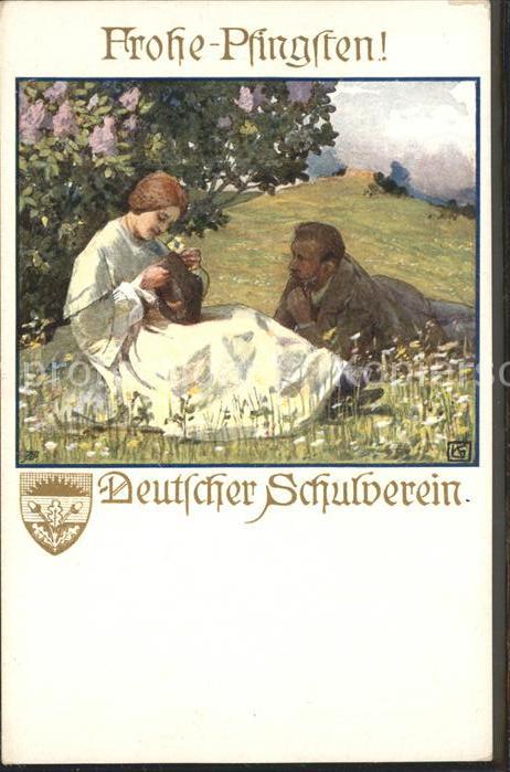 Pfingsten Pentecost Pentecote Deutscher Schulverein Frohe Pfingsten