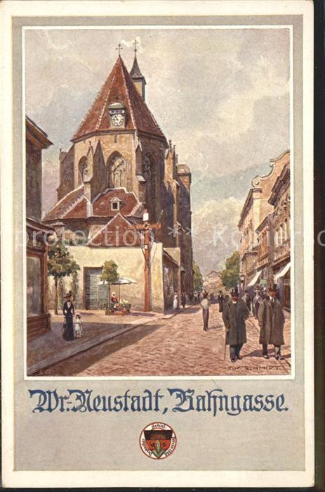 Kuenstlerkarte Schmidt Dr. Neustadt Bahngasse