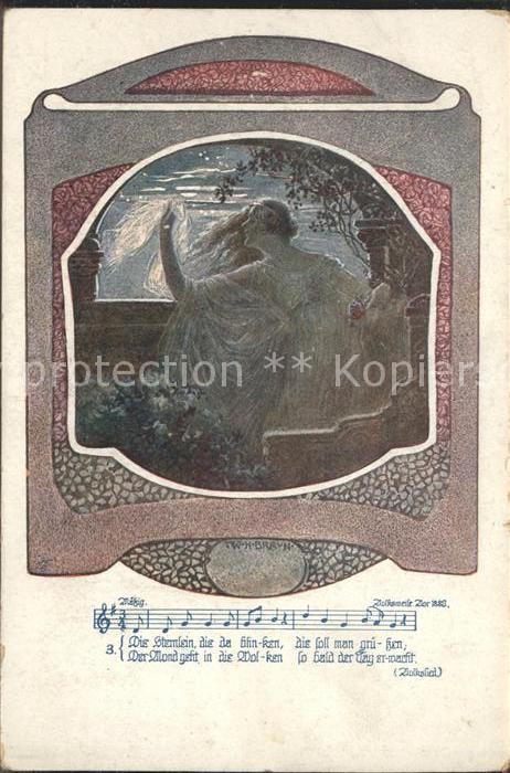 Liederkarte Volkslied Frau