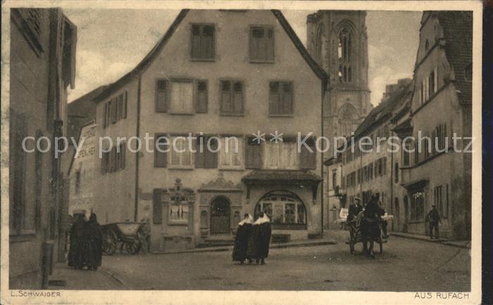 Kuenstlerkarte L. Schwaiger Aus Rufach