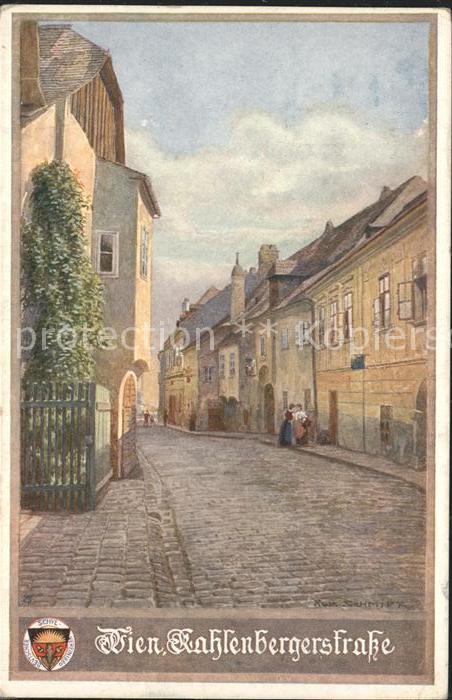 Kuenstlerkarte Wien Kahlenbergerstrasse R. Schmidt
