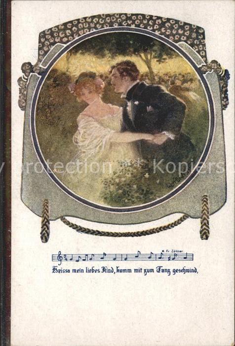 Liederkarte Heissa mein liebes Kind Paar