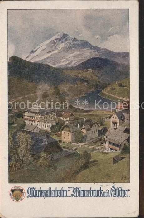 Kuenstlerkarte Marienkellerbahn Ötcher