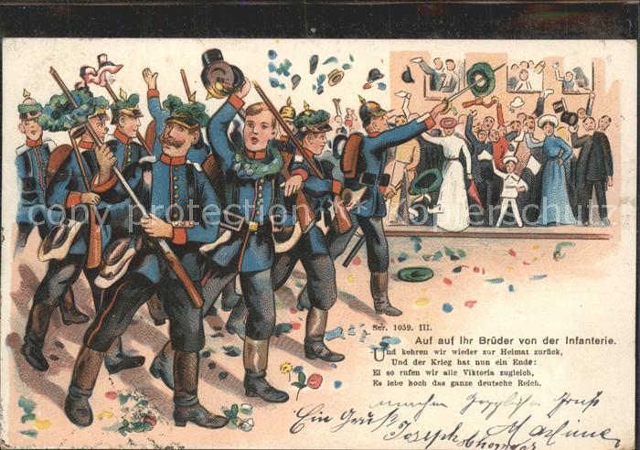 Infanterie Jaeger zu Fuss WK1 Gruss Fest