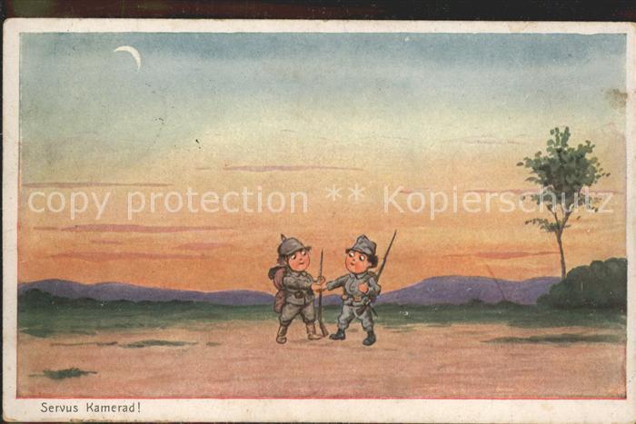 Militaria Humor Servus Kamerad