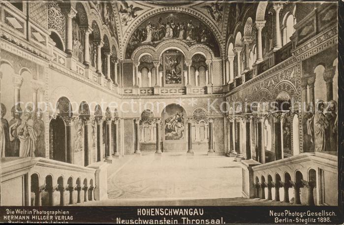 Hohenschwangau Neuschwanstein Thronsaal