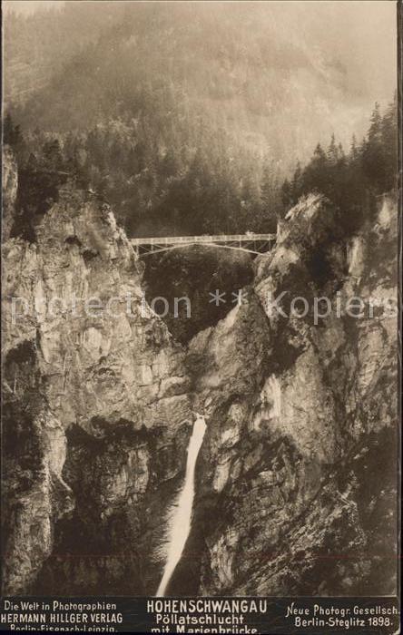 Hohenschwangau Pöllatschlucht Marienbrück