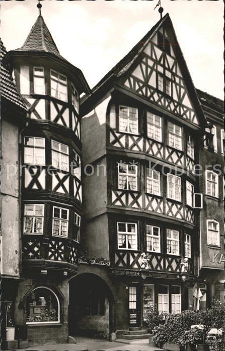 Wertheim Main Kaffee Hahn am Marktplatz Fachwerkhaus