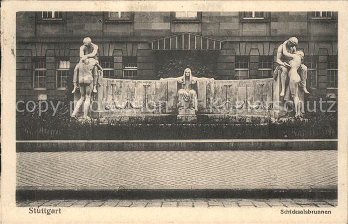 STUTTGART  CITY Schicksalsbrunnen