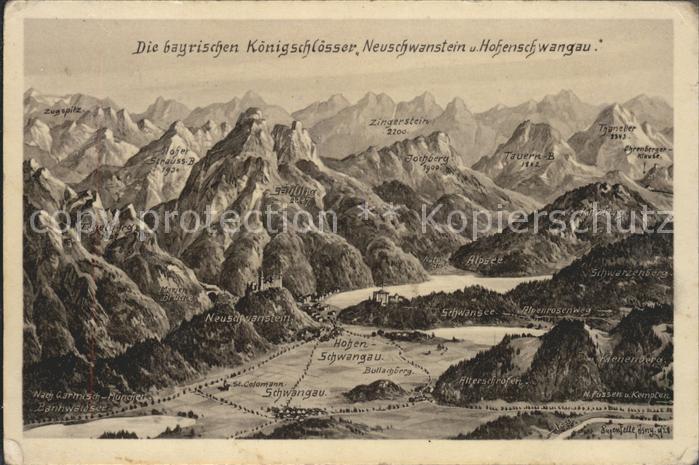 Schwangau Bayrischen Königsschlösser