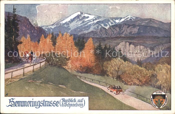 Verlag Schulverein Nr. 454 Semmeringstrasse Schneeberg Pferdek