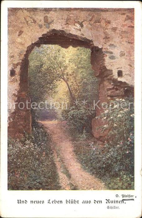 Schiller Friedrich Und neues Leben blüht aus der Ruine