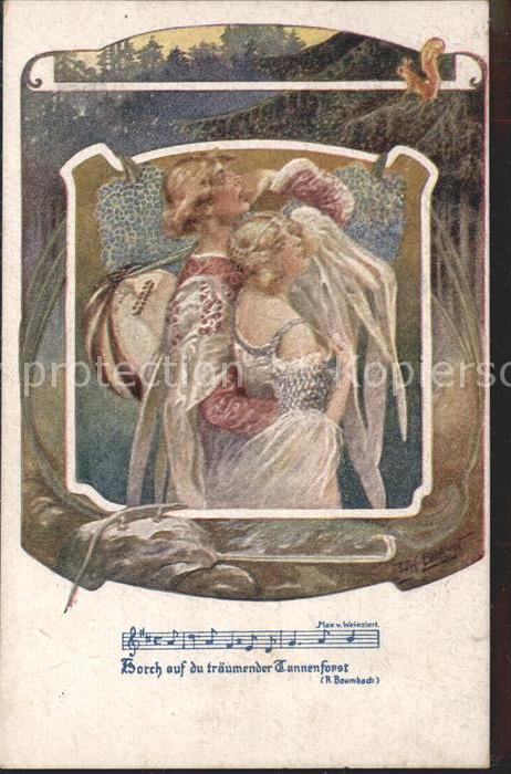 Verlag Schulverein Nr. 1237 Tannenforst Liederkarte