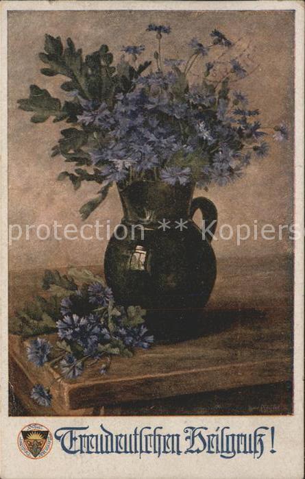 Verlag Schulverein Nr. 893 Heilgruss Blumen