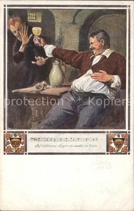 Verlag Schulverein Nr. 560 Liederkarte Wein