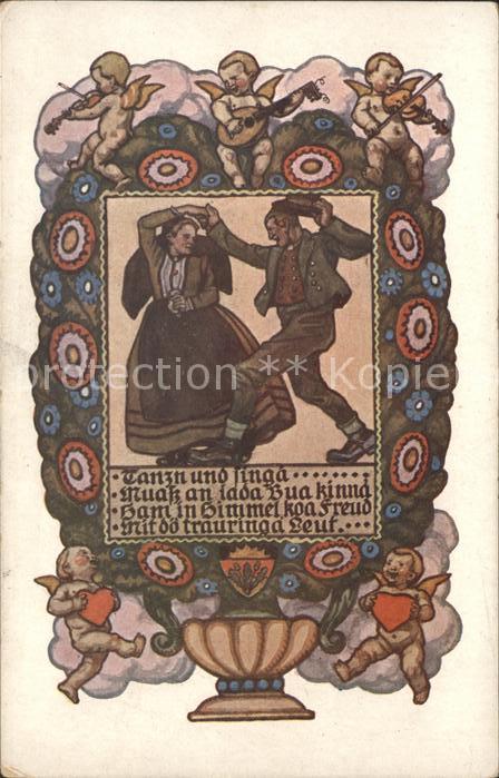 Verlag Schulverein Nr. 604 Tanzen Singen Engel Herz