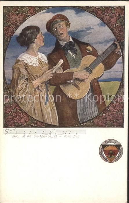 Verlag Schulverein Nr. 459 Liederkarte Gitarre Gesang