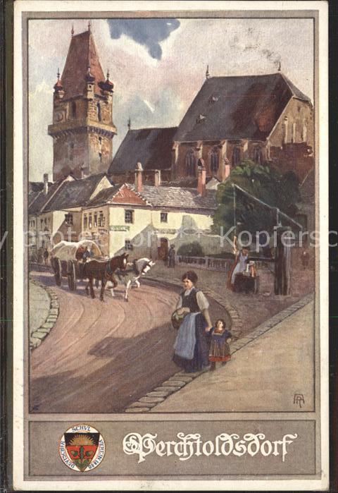 Verlag Schulverein Nr. 174 Perchtoldsdorf Pferdekutsche Brunne