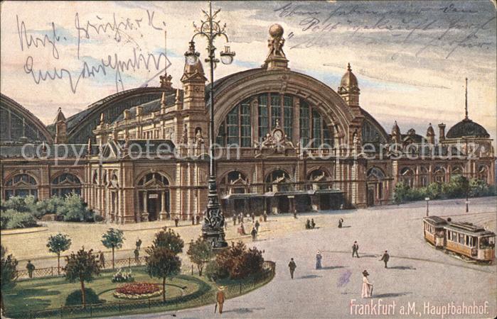 Frankfurt Main Hauptbahnhof Künstlerkarte