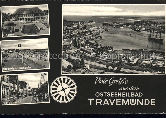 Travemuende Ostseebad Fliegeraufnahme Casino Strond