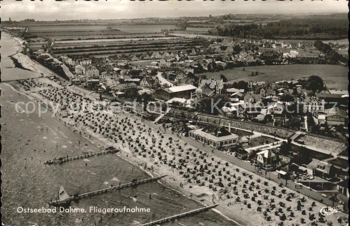 Dahme Ostseebad Fliegeraufnahme Strand Promenade