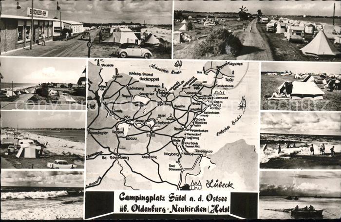 Oldenburg Holstein Landkarte Camping Strand