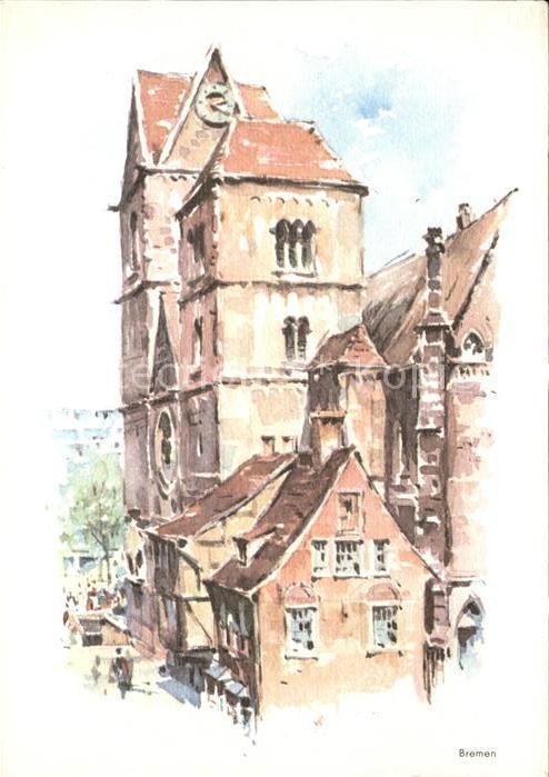 BREMEN  CITY Kuenstlerkarte