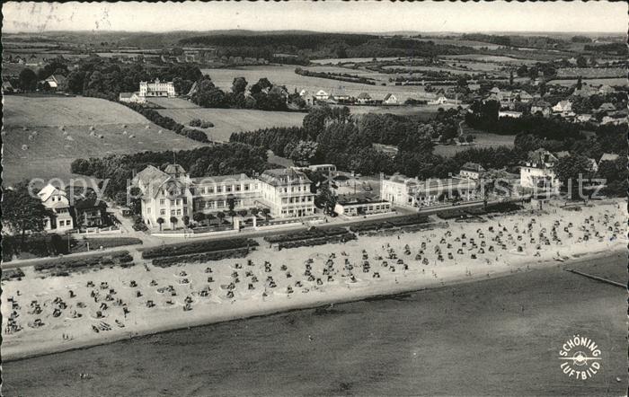 Scharbeutz Ostseebad Fliegeraufnahme Strand Promenade