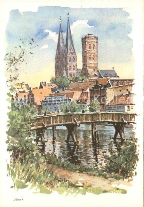 LueBECK CITY Kuenstlerkarte