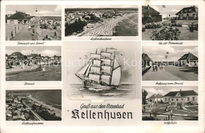 Kellenhusen Ostseebad Strand Golfplatz Fliegeraufnahme Promen
