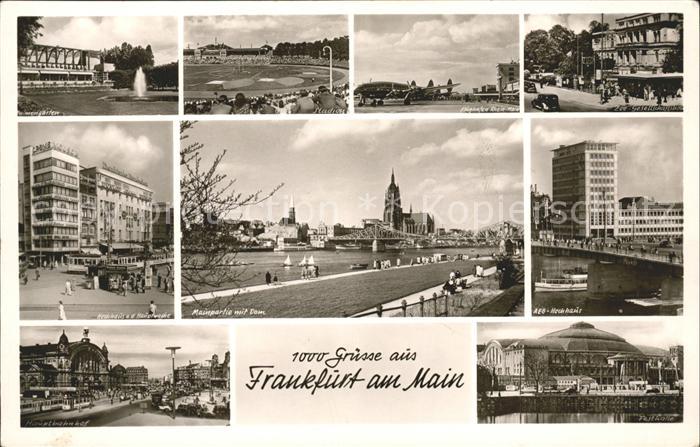 Frankfurt Main Palmengarten Stadion Flughafen Zoo AEG