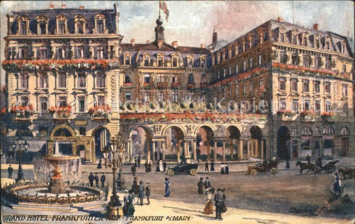 Frankfurt Main Grand Hotel Frankfurter Hof Brunnen Kün