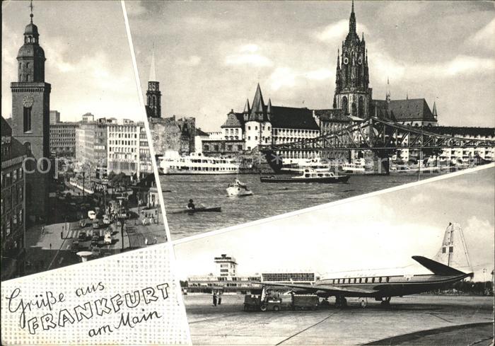 Frankfurt Main Hauptwache Kirche Eiserner Steg Brücke