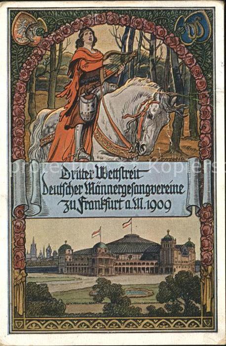 Frankfurt Main Musiker zu Pferd Hauptbahnhof