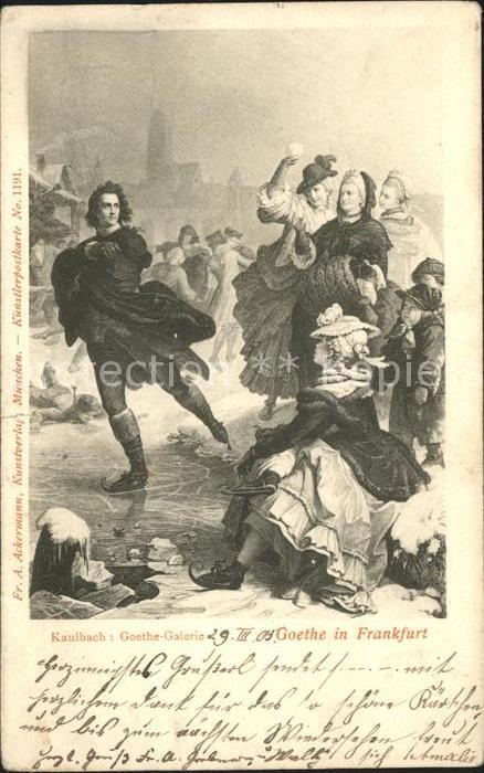 Frankfurt Main Gemälde Goethe in Frankfurt