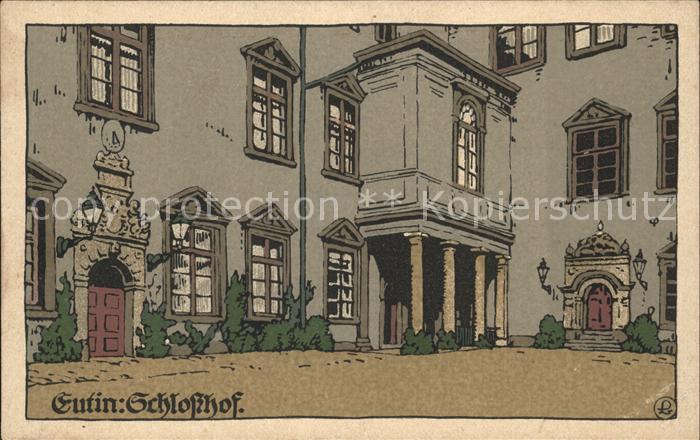 Eutin Schlosshof Steinzeichnung